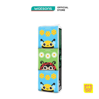 Khăn Giấy Bỏ Túi Watsons Velvety Soft Travel Tissues 2ply 80sheet x 6 Packs