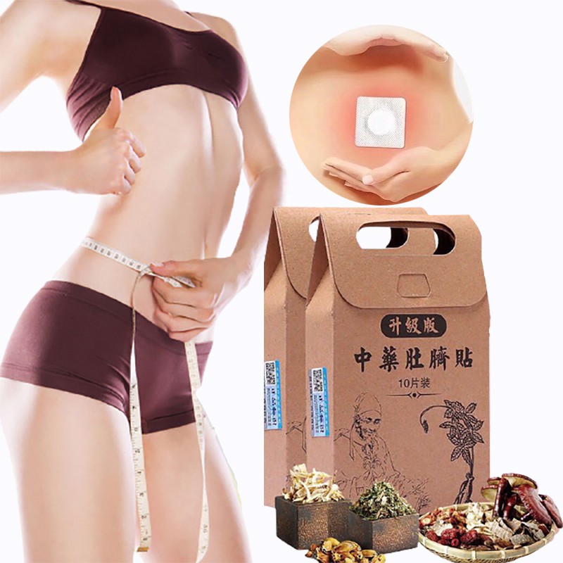Gambar ?Local stock?Chinese medicine belly button patch slimming patch weight loss and slimming body fat burning oil drainage violent slimming belly reduce small belly go flab big belly belly button patch lazy person weight loss