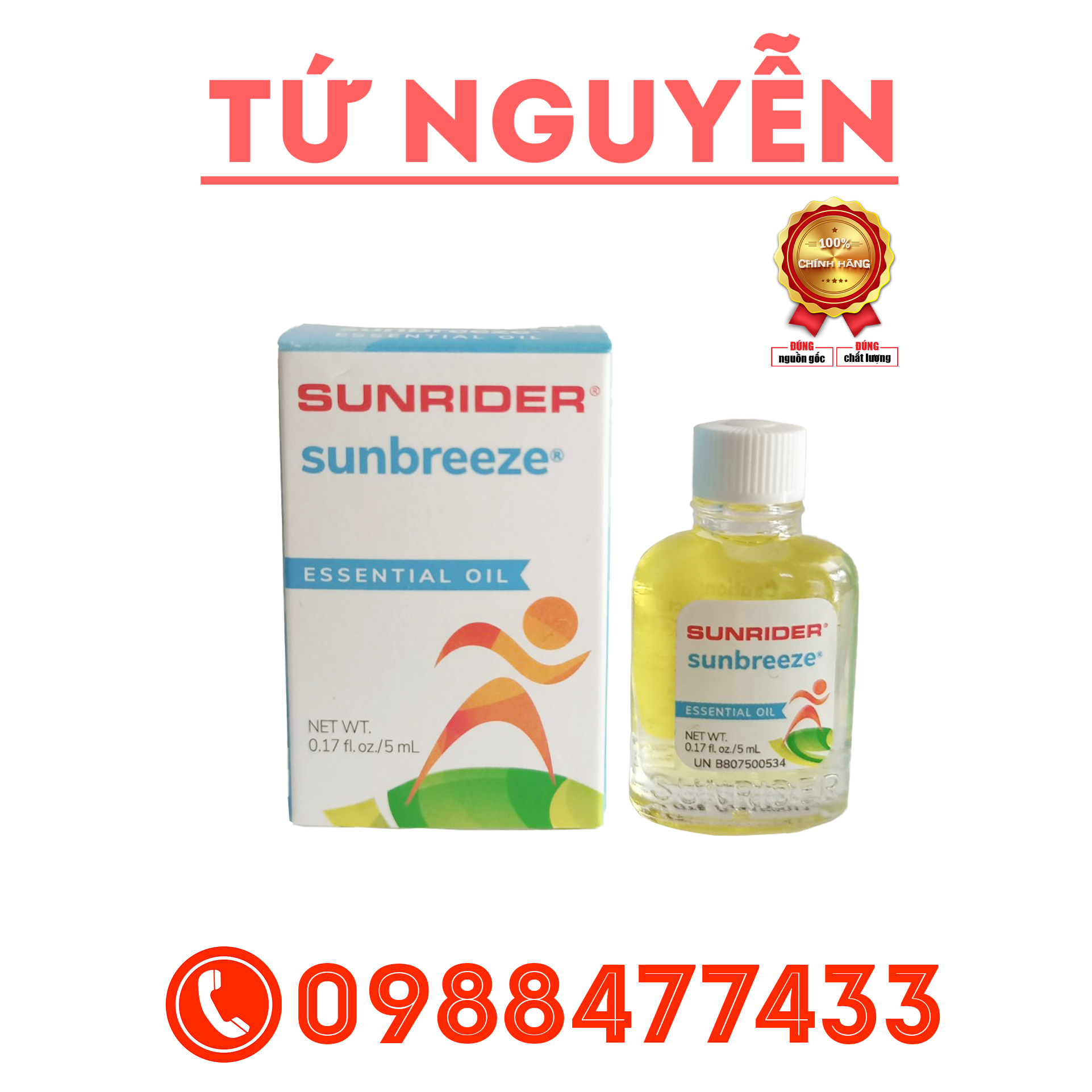 Tinh dầu sunrider sun breeze essential oil thần thánh nhập khẩu mỹ