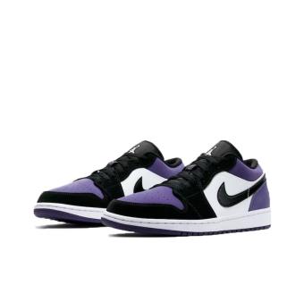 Men's sports shoes Air Jordan 1 Low Court Purple black purple toe sports shoes,Air Jordan1 Low Court Sneakers Purple Black Purple Toe Sneakers,