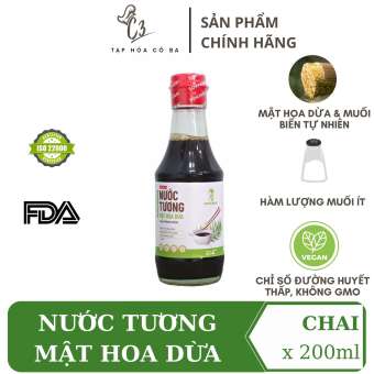 Nước tương mật hoa dừa Sokfarm, nước tương thực dưỡng hàm lượng muối ít hơn 65%, không từ đậu nành thích hợp cho trẻ em và người dị ứng với đậu nành