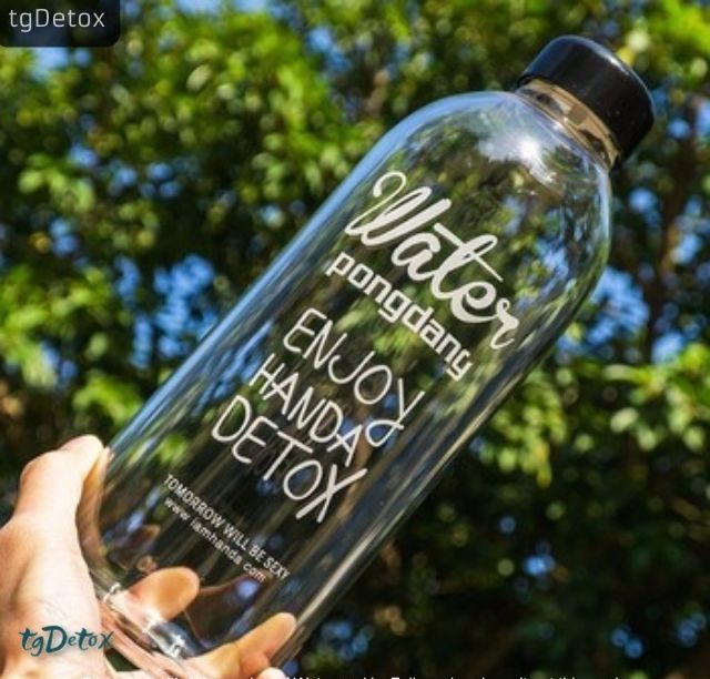 Bình nước thủy tinh Pongdang detox 1lit