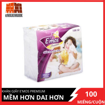 Khăn Giấy E'mos Premium 100 Miếng/bịch