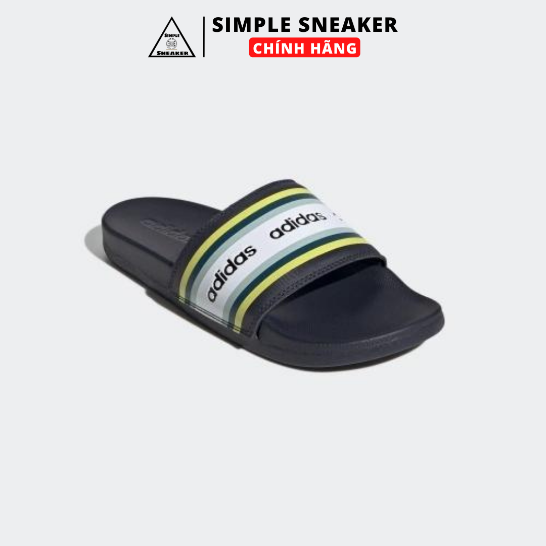 Dép Nữ Adidas Chính Hãng - Dép Quai Ngang Adidas Adilette Comfort Farm Rio Navy - Simple Sneaker