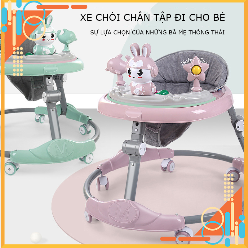 Xe Tròn Tập Đi Có Bộ Phát Nhạc Cho Bé Yêu, Có Thể Gấp Gọn Không Tốn Diện Tích, An Toàn Cho Bé An Tâm Cho Mẹ, bin shop 68