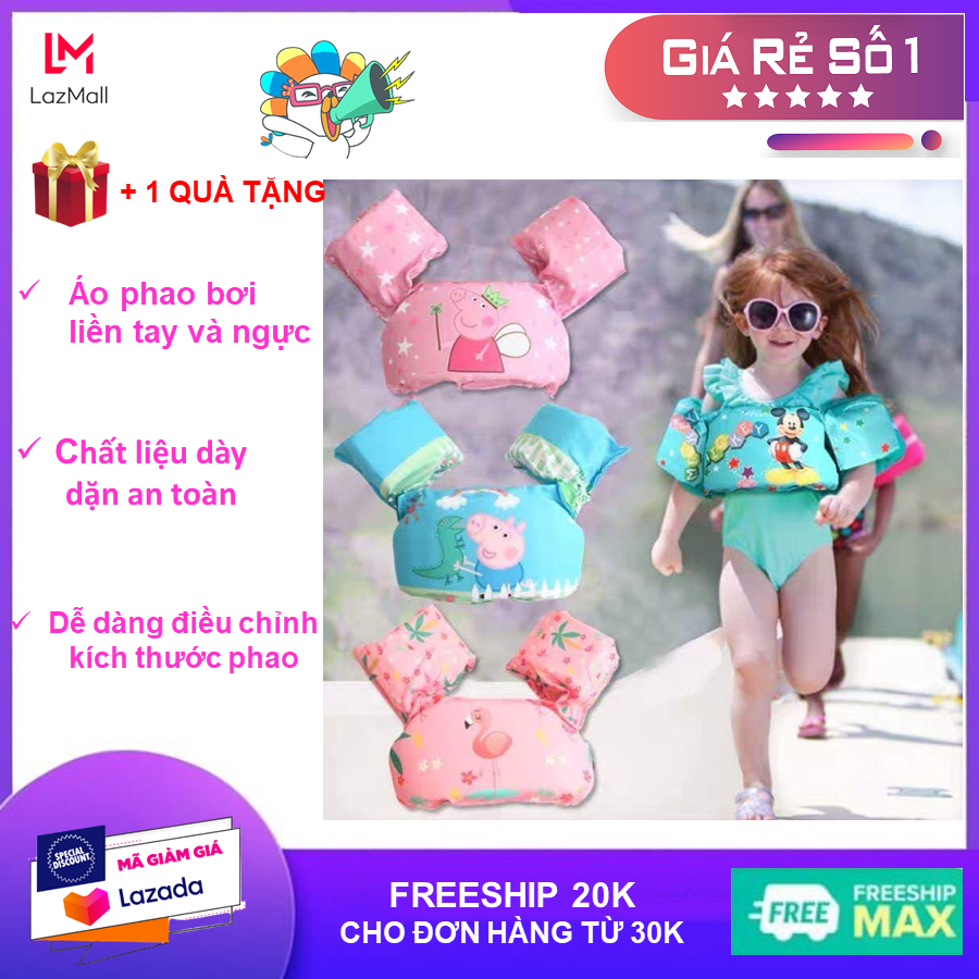 Phao bơi đỡ ngực kèm phao tay, phao bơi trẻ em, phao bơi tay thông minh cho trẻ phao bơi tay trẻ em, phao bơi trẻ em loại 1 xuất khẩu châu âu, áo phao bơi