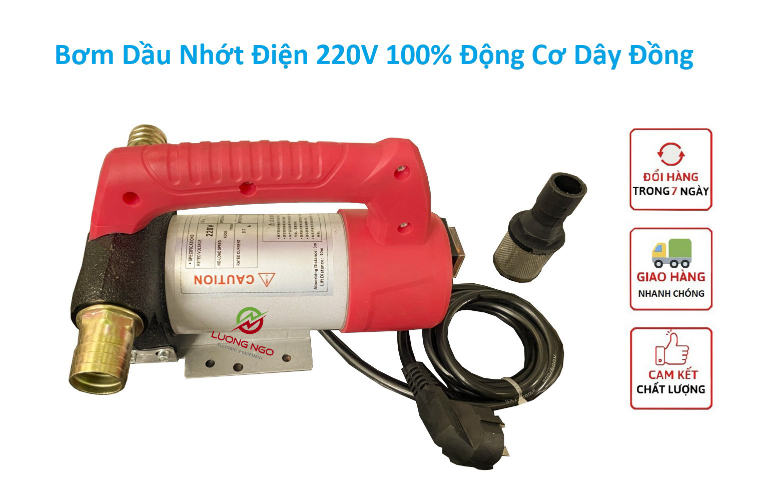 Máy bơm dầu nhớt 12v 24v 220V, dùng bơm dầu diesel, bơm dầu thủy lực, bơm dầu nhớt bôi trơn, bơm được xăng và hóa chất