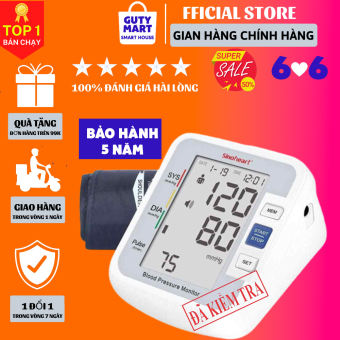 Máy đo huyết áp Sinocare Sinoheart BA-801 công nghệ Đức Trợ Lí Giọng Nói Tiếng Việt Cảnh Báo Huyết Áp, chất lượng, kiểm tra tốt sức khỏe bản thân và cả gia đình - GutyMart