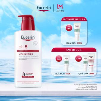 Sữa Tắm & Rửa Mặt Cho Da Nhạy Cảm Eucerin pH5 Sensitive Skin Washlotion 400ml