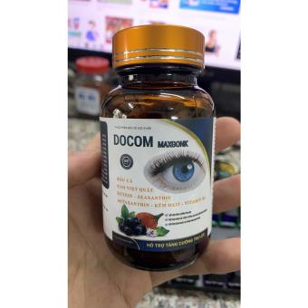 Viên uống bổ mắt Docom Maxgonk -Tăng cường thị lực - bổ mắt - Lọ 50 viên