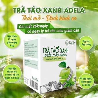 TRÀ GIẢM CÂN TÁO XANH ADELA Kelly Detox [chính hãng] - APM