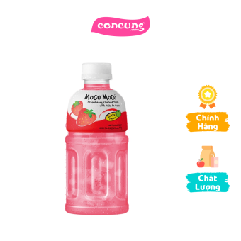 Nước uống Mogu Mogu vị Dâu với Thạch Dừa 320ml