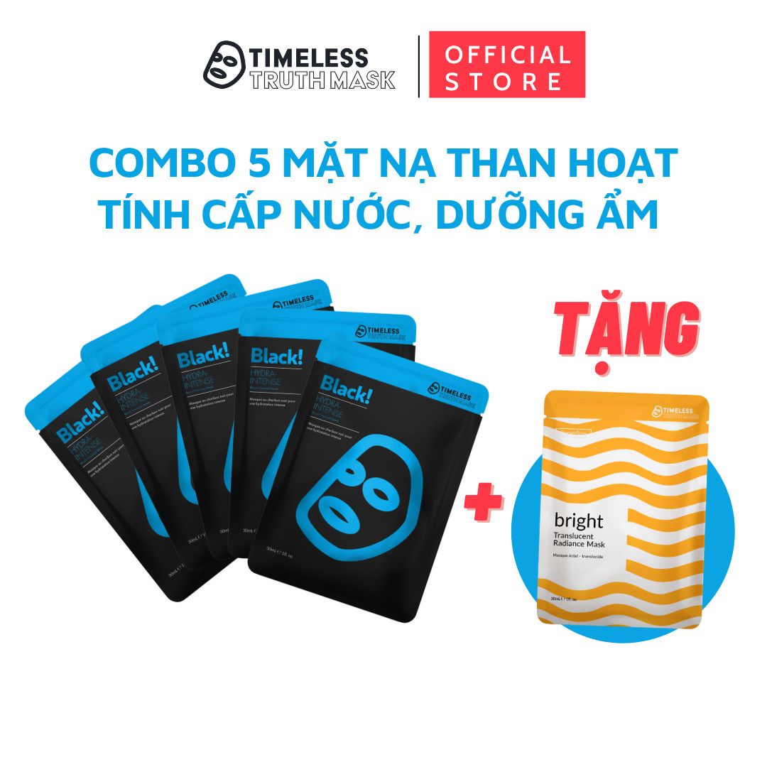 Combo 5 mặt nạ dưỡng da tăng cường dưỡng ẩm tặng 1 mặt nạ giấy dưỡng da sợi tơ siêu nhẹ sáng da