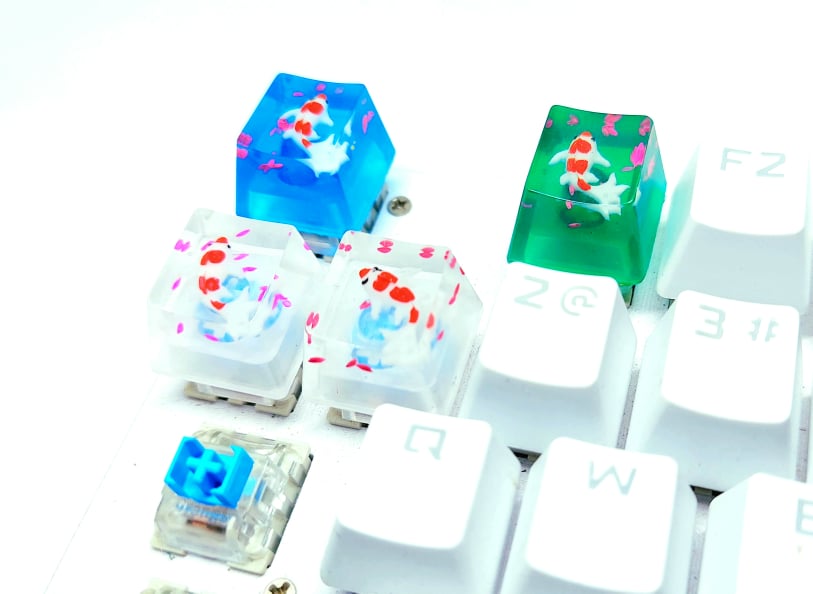 [HCM]Keycap cá koi trang trí bàn phím cơ gaming. [ ẢNH THẬT]