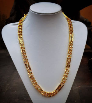 Dây Chuyền Nam Titanium Chữ N Mạ Vàng, Sáng Bóng Màu Đẹp Như Thật