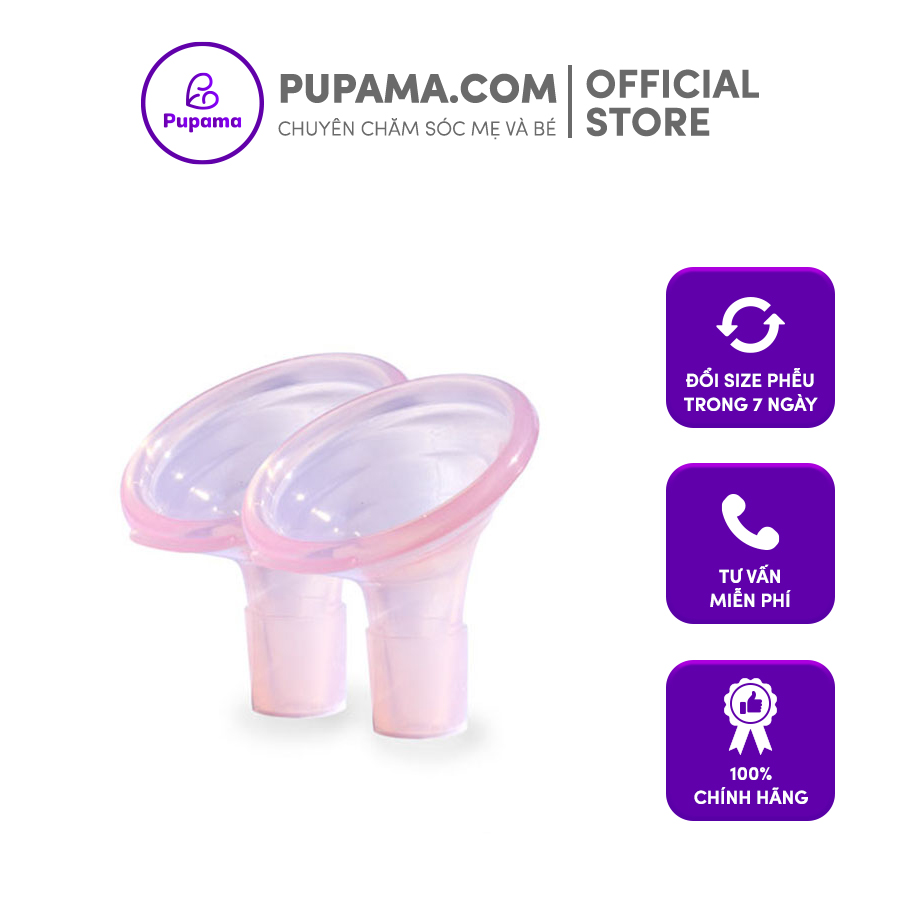 [Hàng nhập khẩu] Cặp phễu hút sữa Pumpin Pal nhập khẩu Mỹ êm ái không đau rát