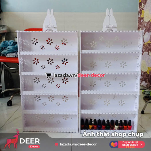 Kệ Để Đồ Nail, Để Nước Sơn Treo Tường Loại Lớn - DEER DECOR