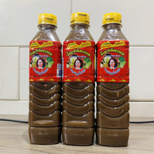 Nước Mắm Thái Lan Làm Gỏi Đu Đủ Somtum ADOMA Ba Khía Chua Cay Maebunlam 400ml- ปลาร้าแม่บุญล้ํา Cách Làm Sốt Trộn Sụm Tôm Ghẹ Xoài Thái Lan ส้มตําไทย