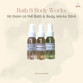 Xịt thơm cơ thể Body mist Bath & Body Works 30ml