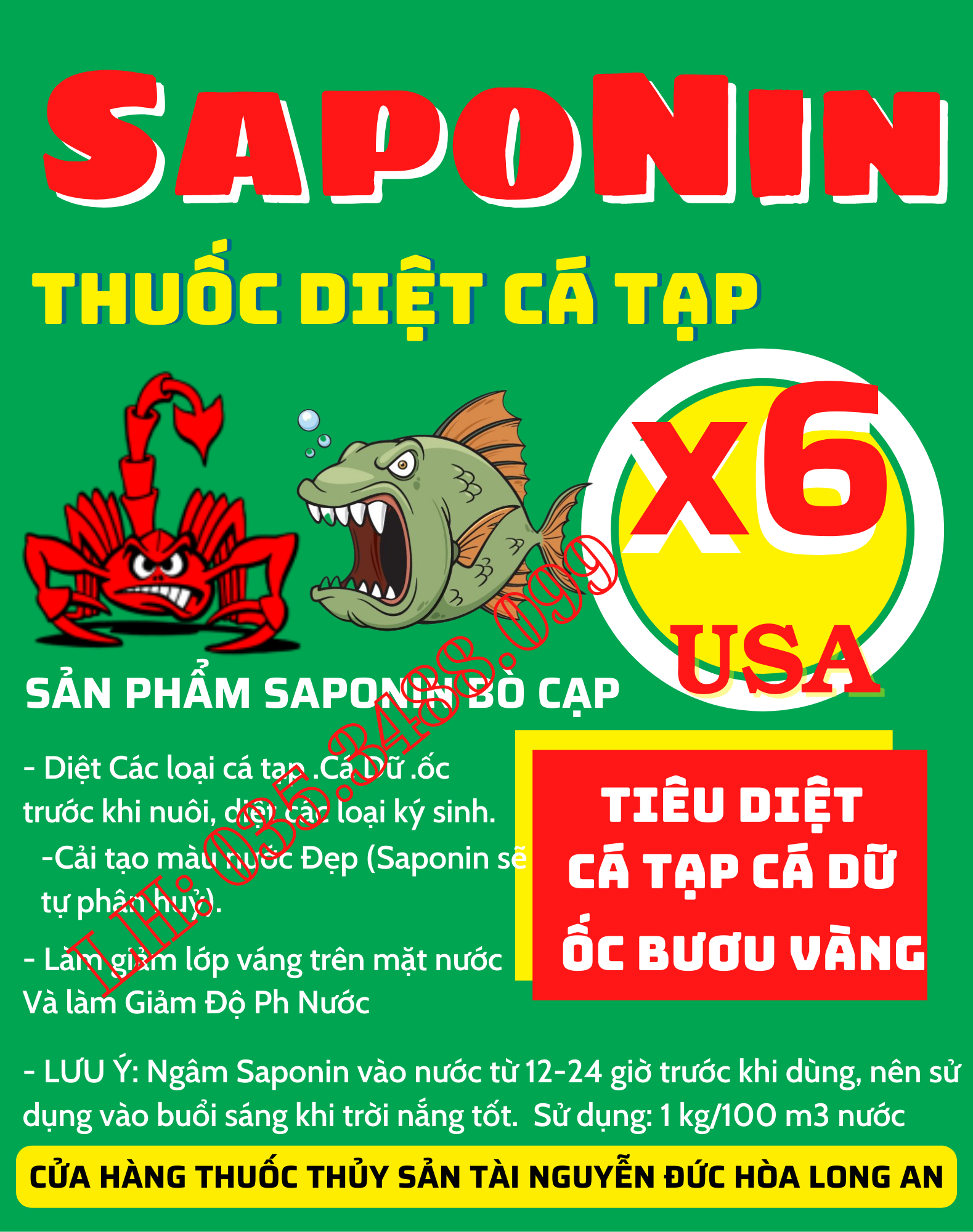 Saponin xử lý cá tạp ốc bươu vàng cá dữ còn xót lại trong ao. saponin xử lý nòng nọc ếch và xử lý nước sạch quy cách gói 1kg
