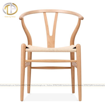 Ghế Wishbone mặt đan