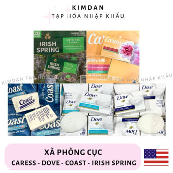 XÀ PHÒNG CỤC COAST 113G, IRISH SPRING 113G, DOVE 106G, CARESS 106G