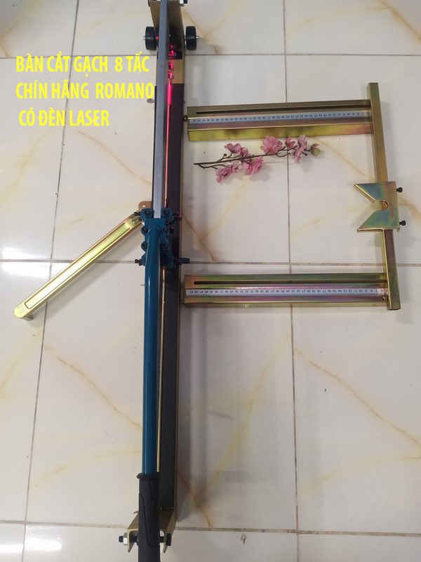 Máy cắt gạch bàn đẩy -8 tấc- bằng thép - chính hãng nan xin