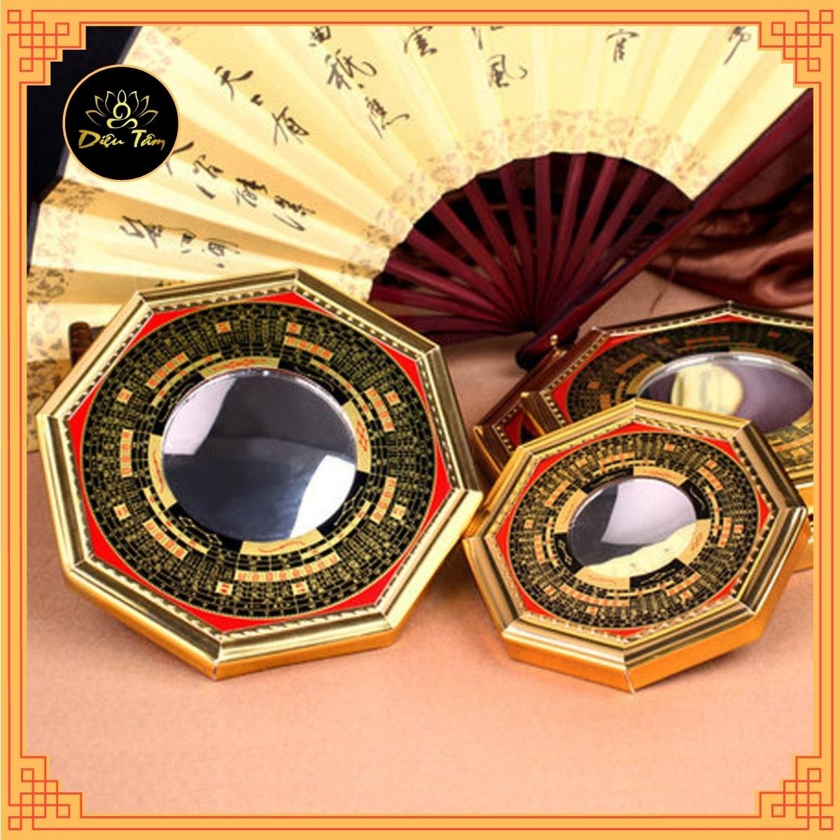 Gương bát quái phong thủy lõm F19cm