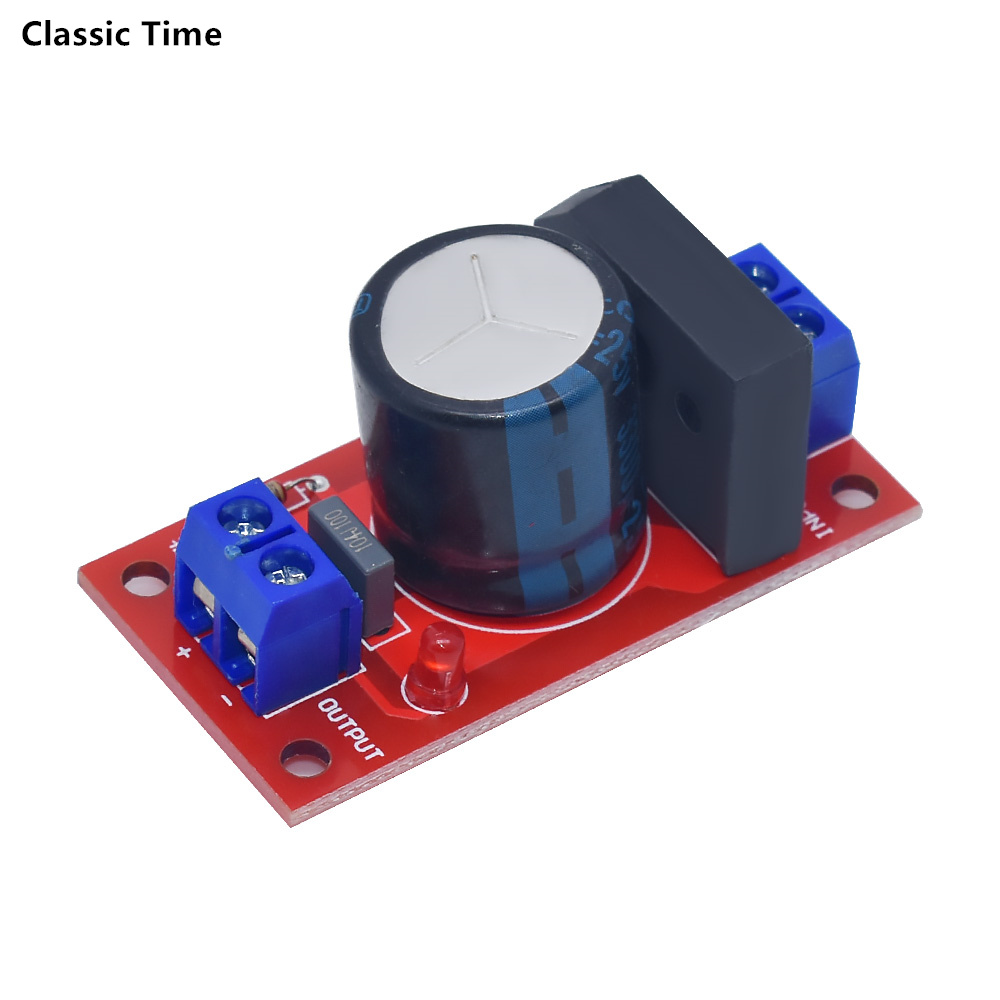 Bộ lọc chỉnh lưu bảng điện bộ chỉnh lưu 8a với đèn led màu đỏ chỉ thị mô-đun bảng mạch khuếch đại nguồn đơn ac sang dc