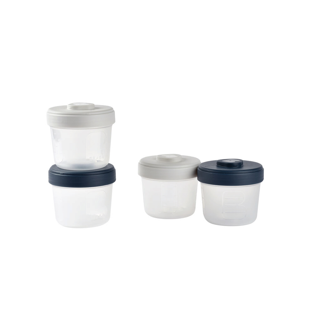 BEABA ชุดกระปุกเก็บอาหาร Beginner Food Storage Set - 4 Clip Portions (4x 150 ml) ราคา 550 บาท*ส่งฟรี