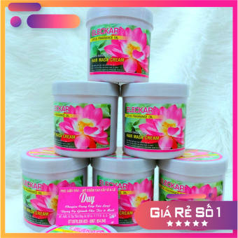 Hấp Dầu Kem xả Ủ Tóc Hoa Sen ELECKAR 1000ml - Ngăn Ngừa Và Phục Hồi Tóc Cho Tóc Mềm Mượt