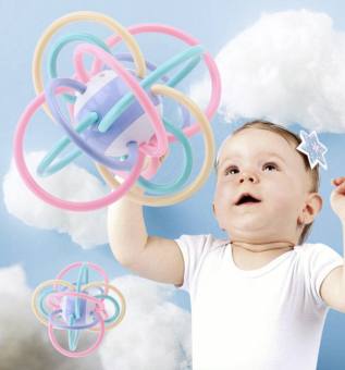 Bóng Vòng Gặm Nướu Silicone An Toàn Cho Bé Tập Cầm Nắm