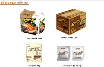 MÌ KORENO JUMBO LẨU THÁI -  THÙNG 8 Lốc (40 gói X 100 gr)