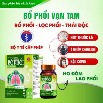 Viên uống Bổ Phổi Vạn Tam tăng cường chức năng phổi