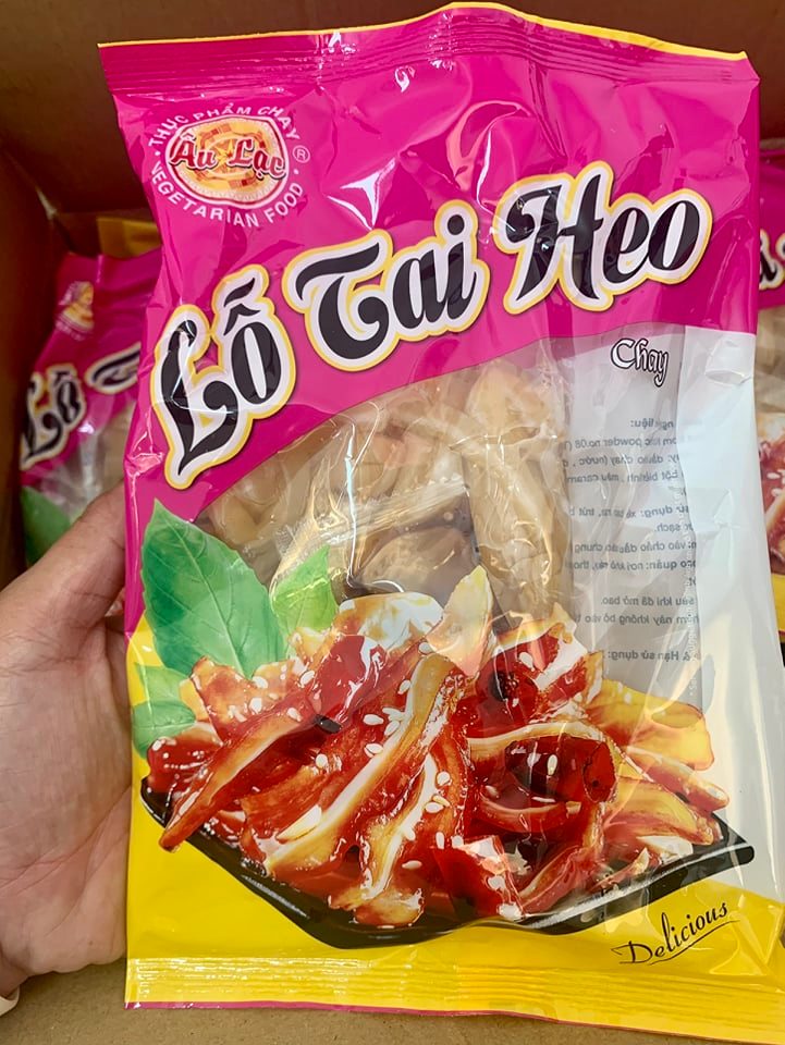 Lỗ tai heo chay Âu Lạc gói 210gr|Thực phẩm chay đóng gói Âu Lạc