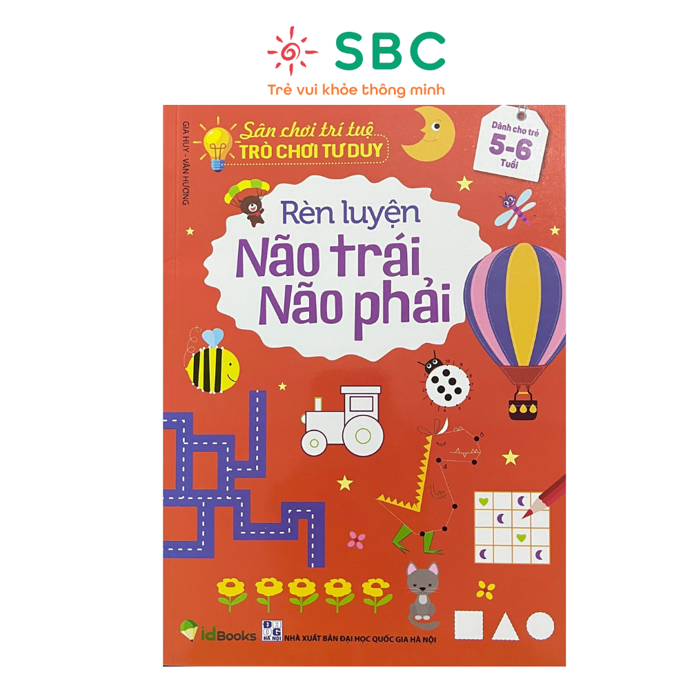 Sách rèn luyện não trái, não phải - Dành cho trẻ 5-6 tuổi