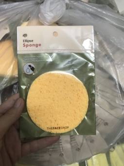 Sét 2 miếng bông mút rửa mặt bọt biển The Face Shop Hàn Quốc dụng cụ rửa mặt siêu mềm.