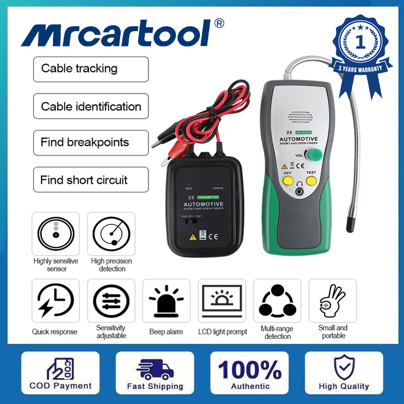 Mrcartool máy dò tìm mạch hở ngắn ô tô duoyi dy25 thiết bị theo dõi cáp ô tô xe tải máy quét mạch ô tô máy kiểm tra mạch điện một chiều ngắn mở