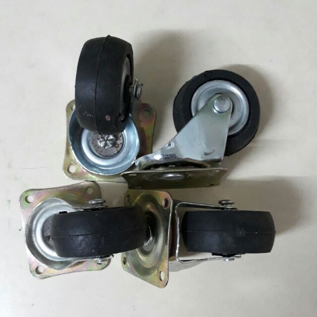 Bánh xe xoay 360 độ kích thước 60mm cao su