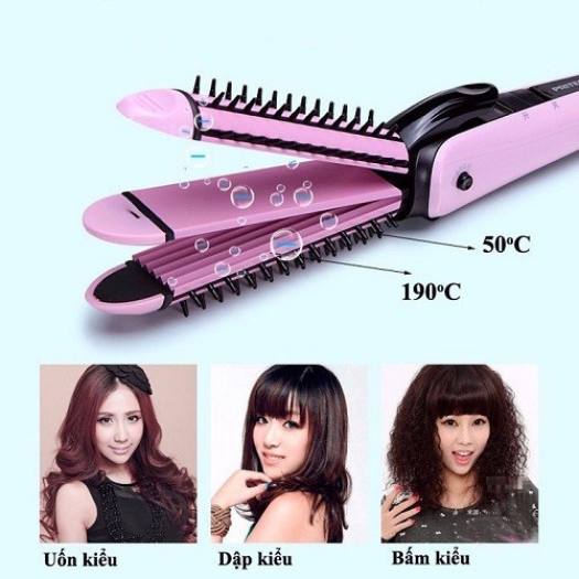 Máy uốn duỗi bấm mini tóc 3 trong 1