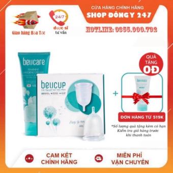 ✅ Combo 1 👍 ❤️ Bộ Cốc Nguyệt San BeUcup và 1 Dung Dịch Vệ Sinh Phụ Nữ BeUcare