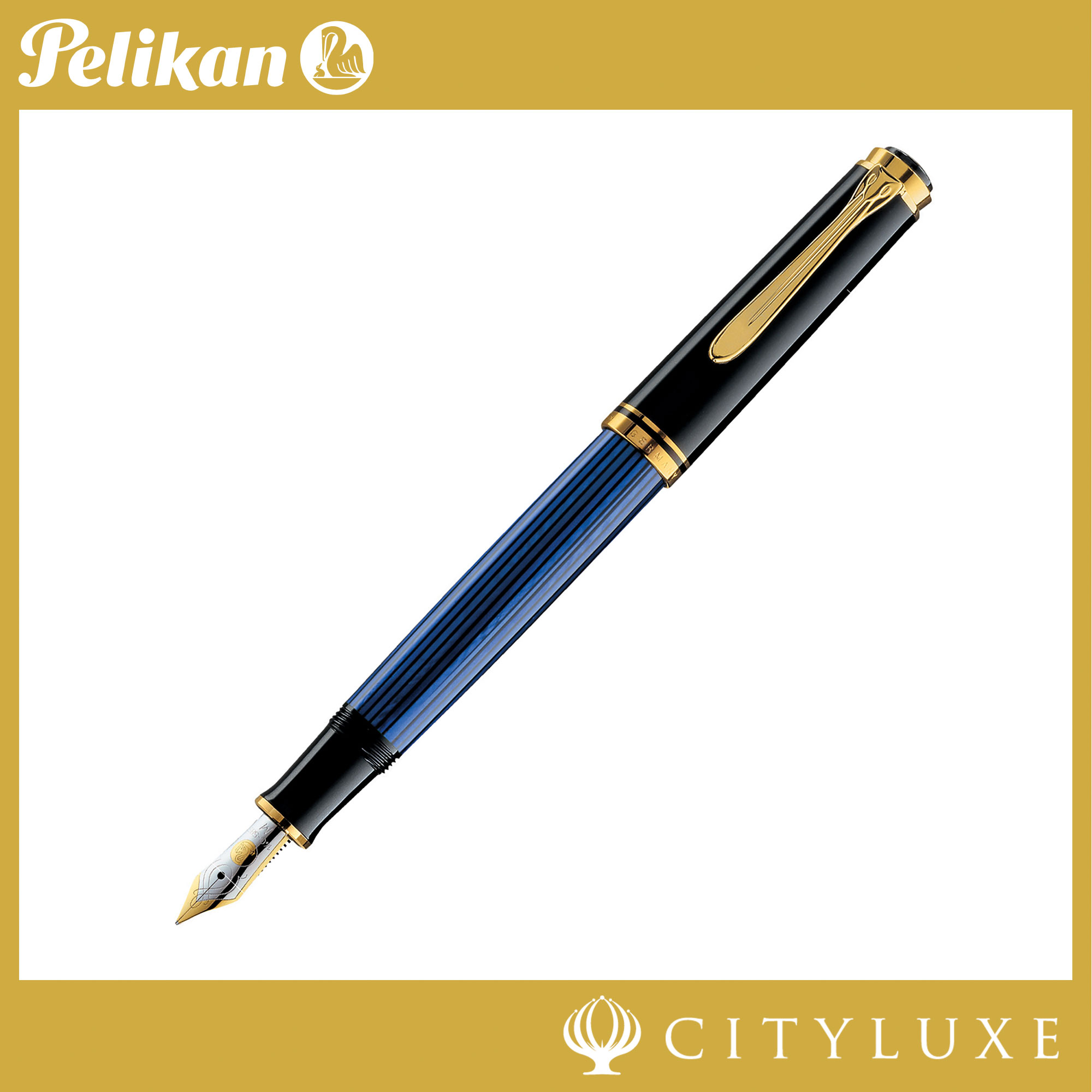 Pelikan Classic M200 Fountain Pen Green Marble – Cityluxe