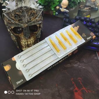 Kim xăm và Ngòi 9RL đi nét ( 20 kim + 20 ngòi )