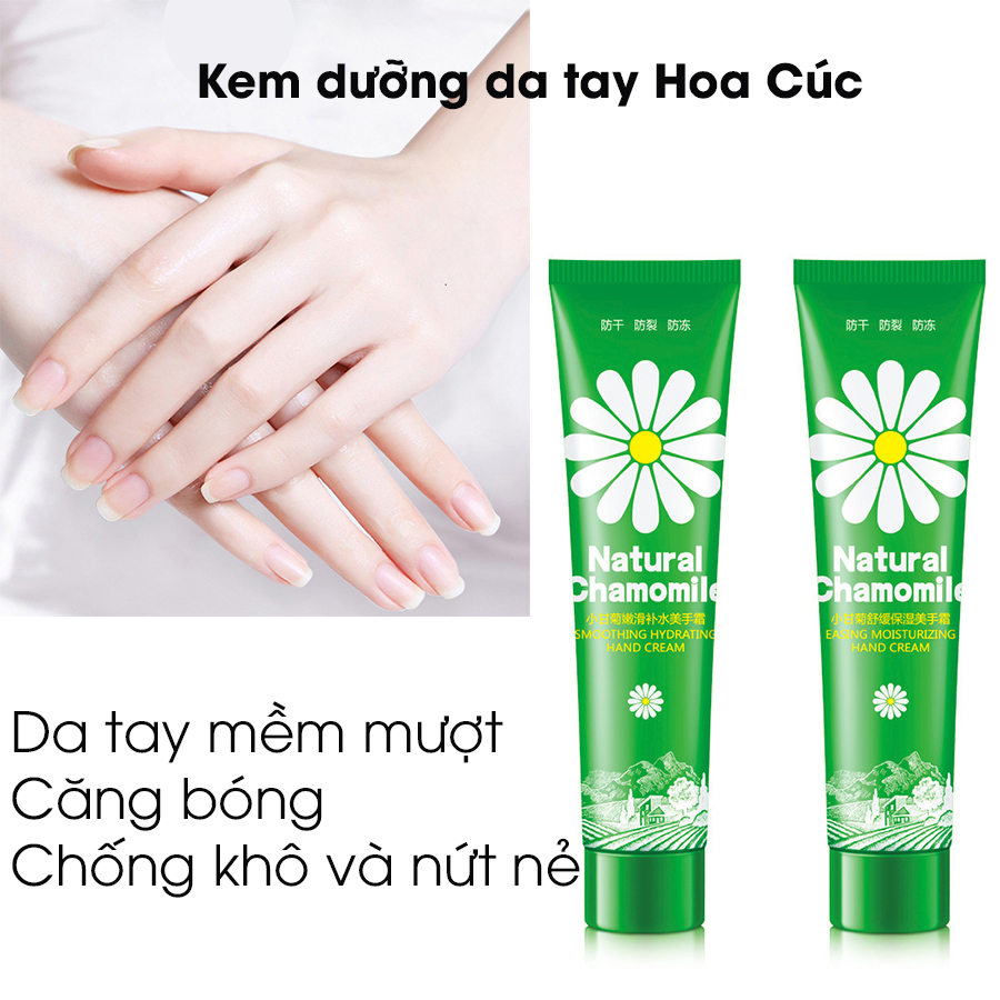 Kem dưỡng da tay hoa cúc chống lão hóa tẩy tế bào chết da tay loại 75ml và 500gram Nội địa Trung