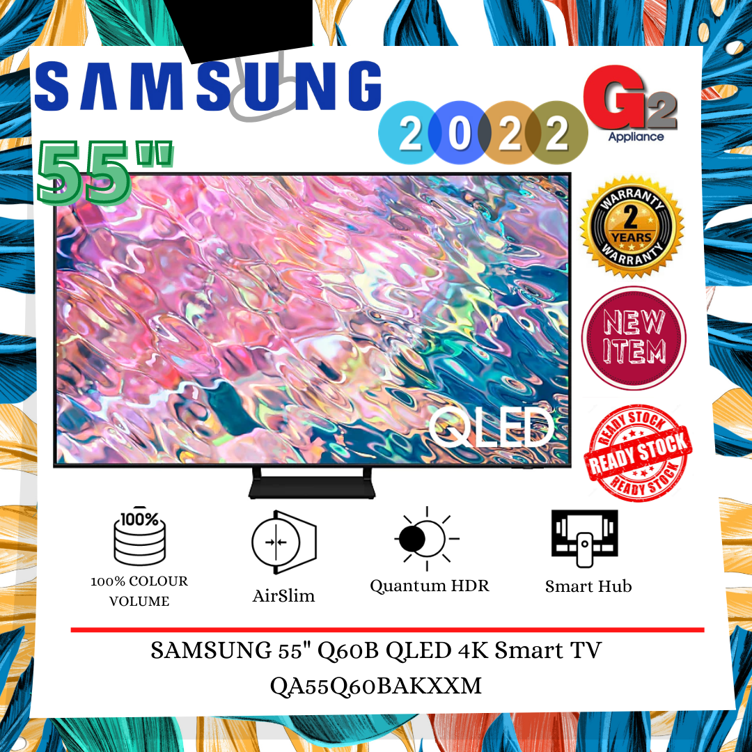 SAMSUNG (NEW ARRIVAL+READY STOCK) 55\'+String.fromCharCode(34)+\' Q60B QLED 4K SMART TV QA55Q60BAKXXM - SAMSUNG MALAYSIA WARRANTY