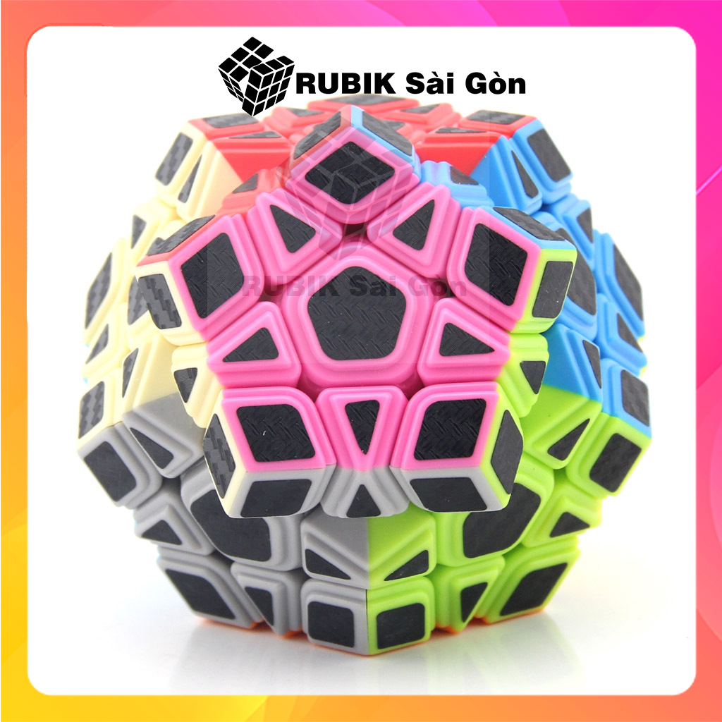 Rubik biến thể carbon fiber 2x2 3x3 4x4 5x5 rubic skewb megaminx square 1 pyraminx sq1 tam giác đẹp khó giá rẻ