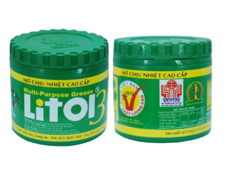 Mỡ Mekong chịu nhiệt cao LITOL 3 400g đa chức năng bôi trơn vòng bi bạc đạn khớp nối - Hàng Viet Nam