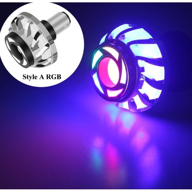Bóng hậu nháy, đèn led hậu nháy stop f1, hậu xoáy 7 màu lắp xe winner, wave, ex135, sirius, ex135, ô tô..., - qn shop