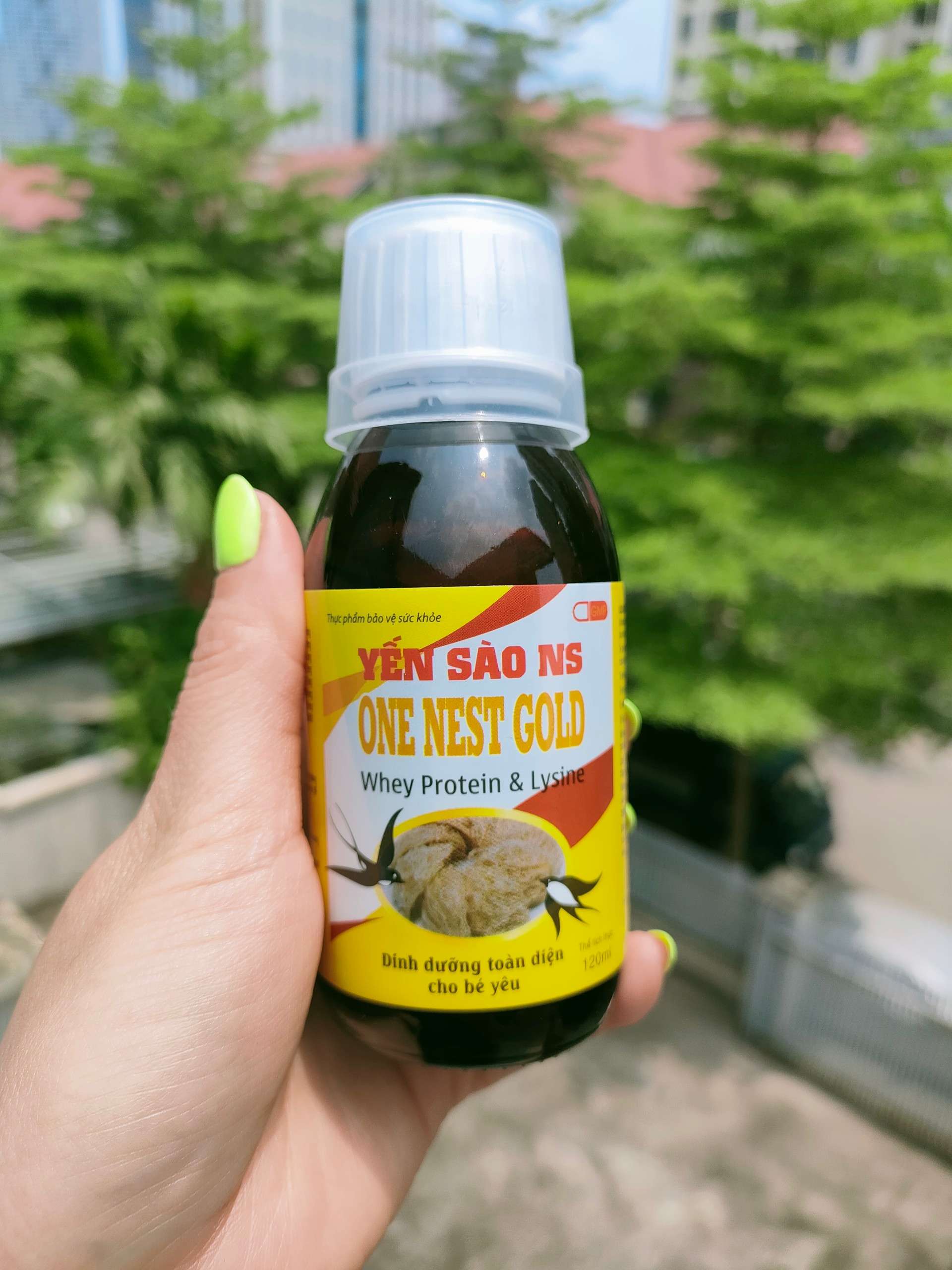 Thực phẩm bảo vệ sức khỏe yến sào ns one nest gold - chai 120ml