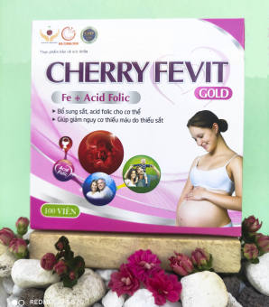 Viên Uống Bổ Sung Sắt CHERRY FEVIT - Hộp 100 viên